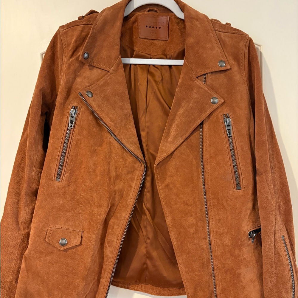 Blank NYC Brown Suede Women's Biker Jacket Medium